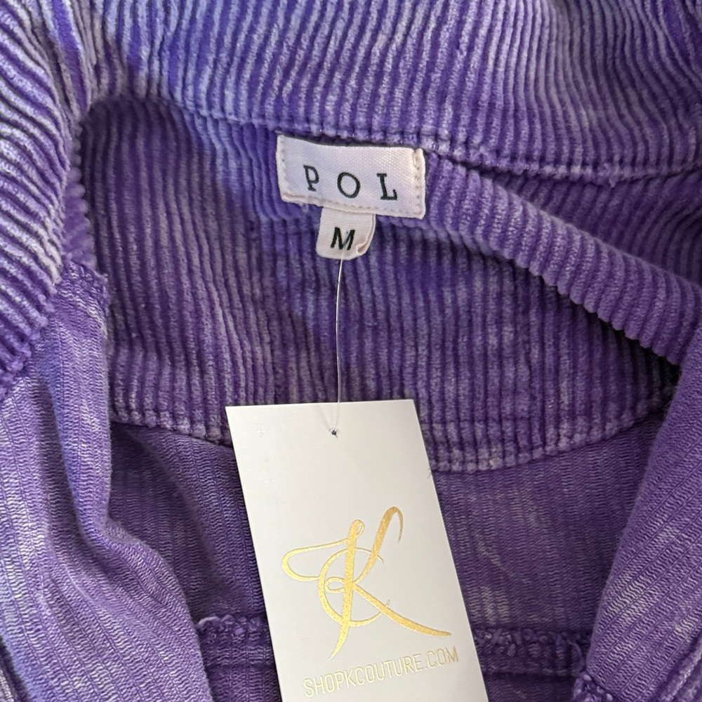 POL Lavender Corduroy Cropped Jacket - Picture 6 of 6